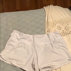 White Lululemon Shorts